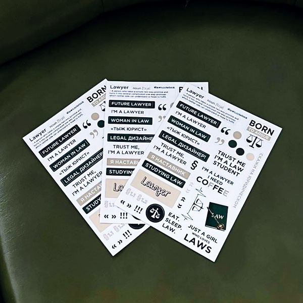 Набор наклеек для @lawn.notebook
