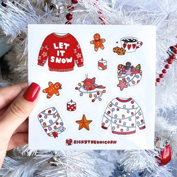 Набор наклеек к Новому Году!