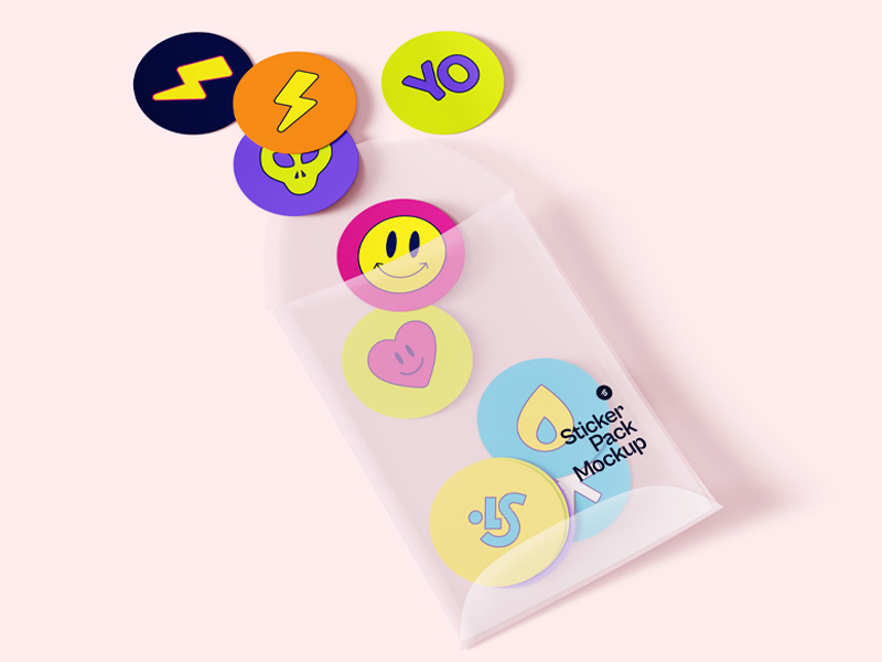 Яркие наклейкий